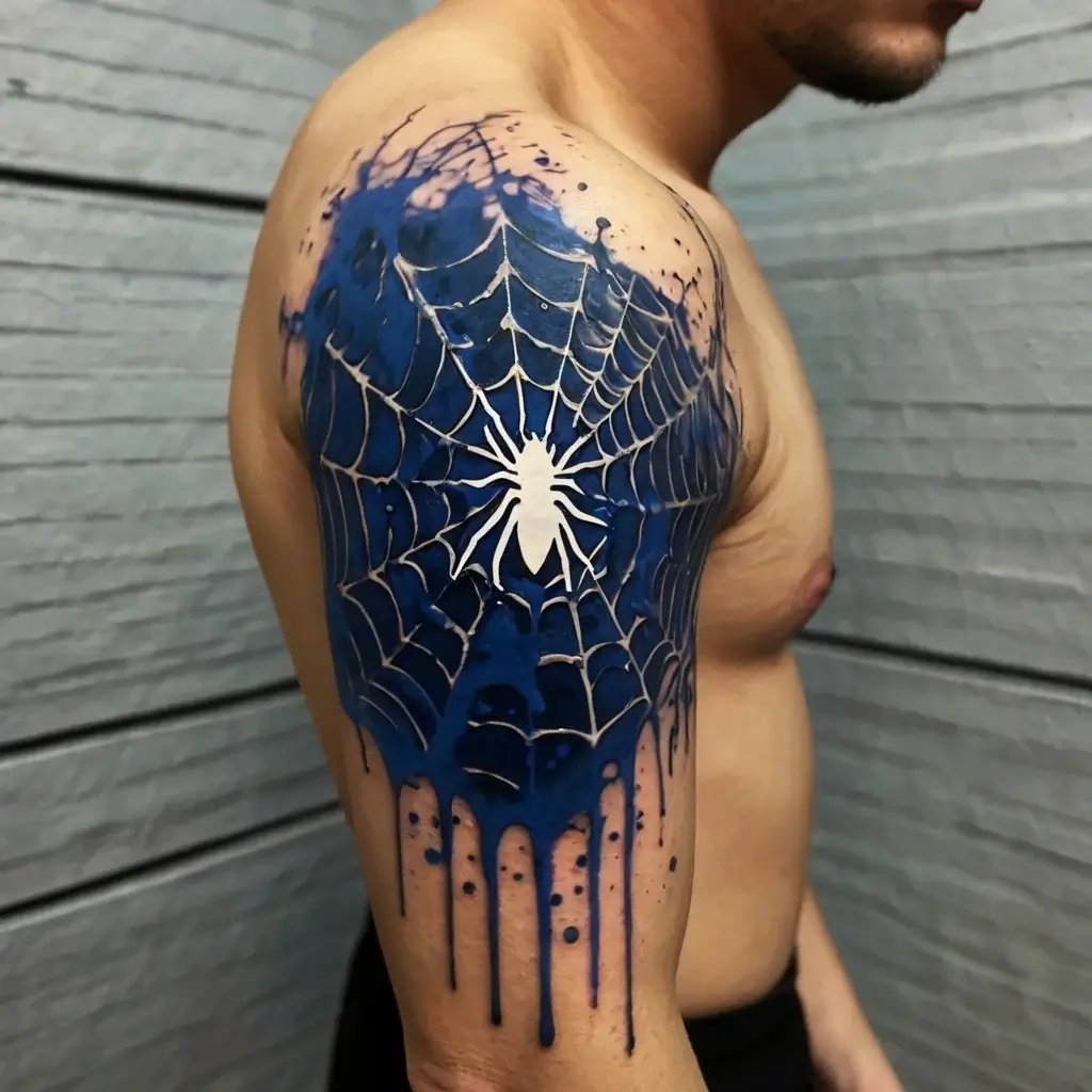 spider web tattoos (21)