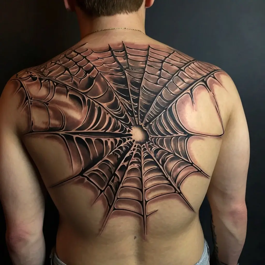 spider web tattoos (26)