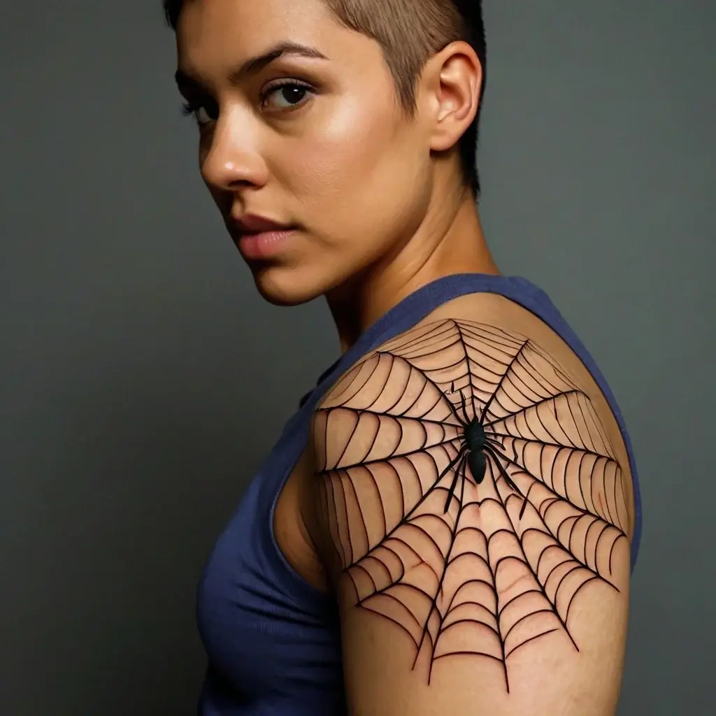 spider web tattoos (27)