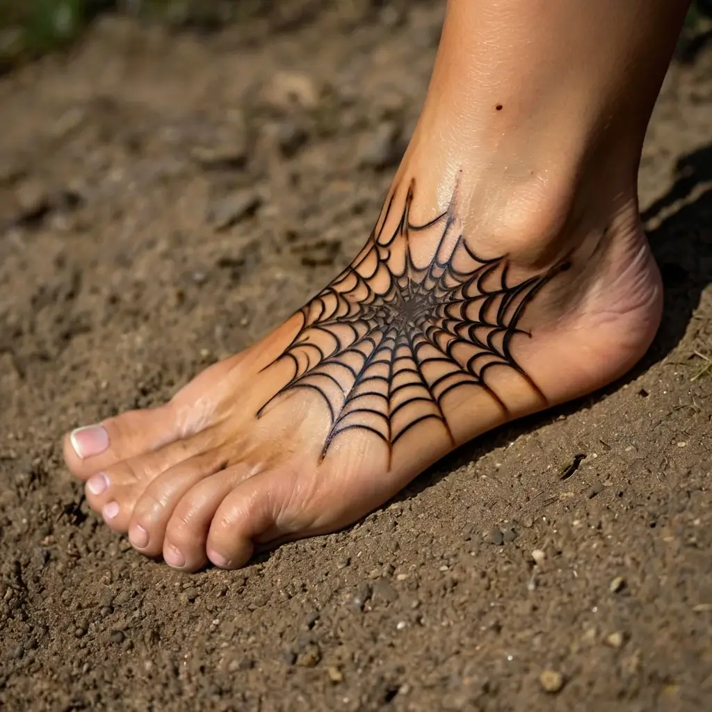 spider web tattoos (28)