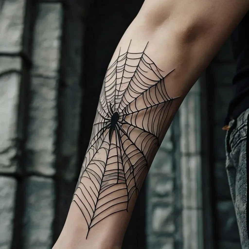 spider web tattoos (29)