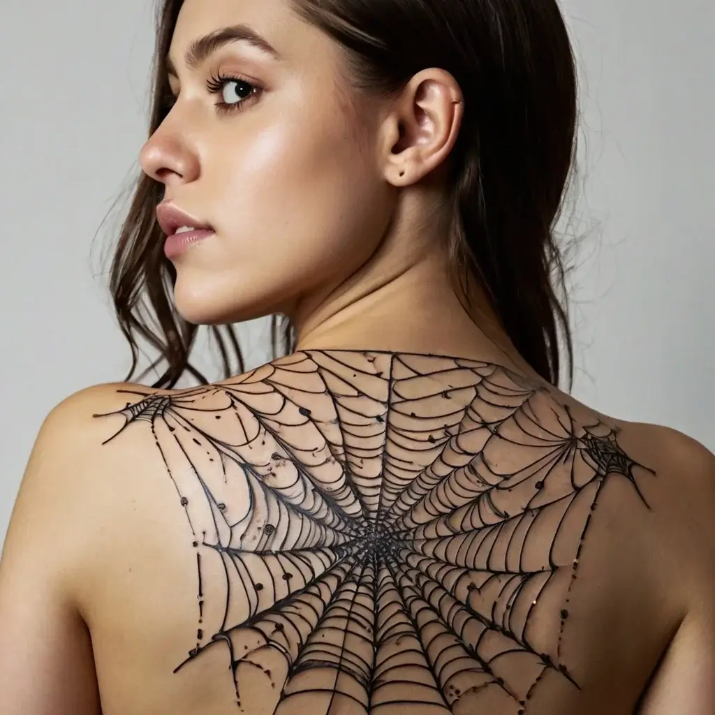 spider web tattoos (31)