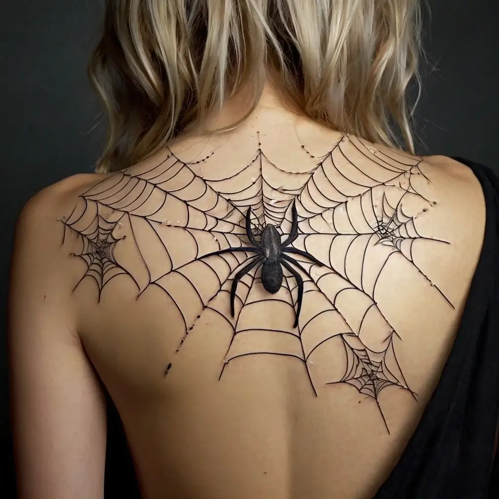 spider web tattoos (32)