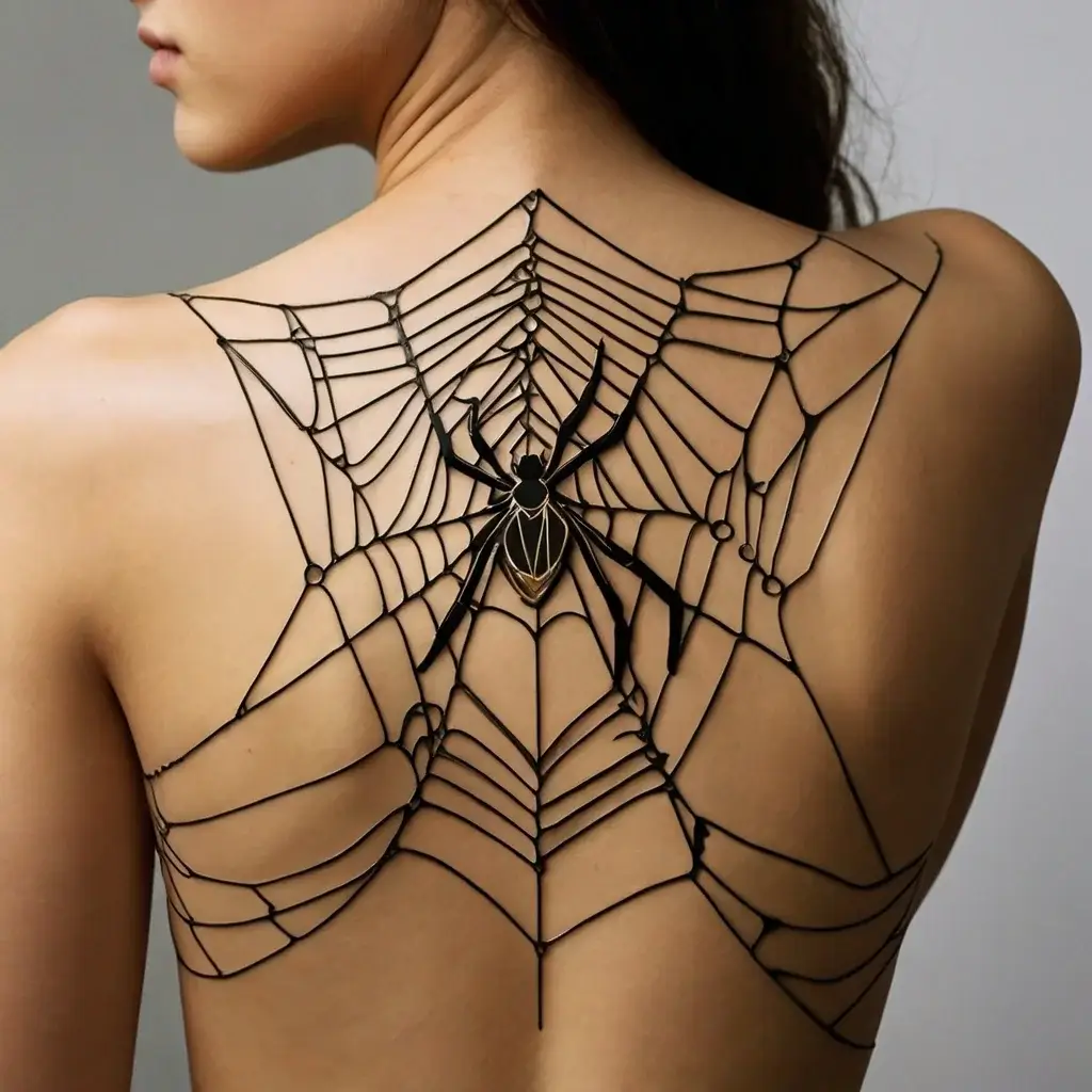 spider web tattoos (33)