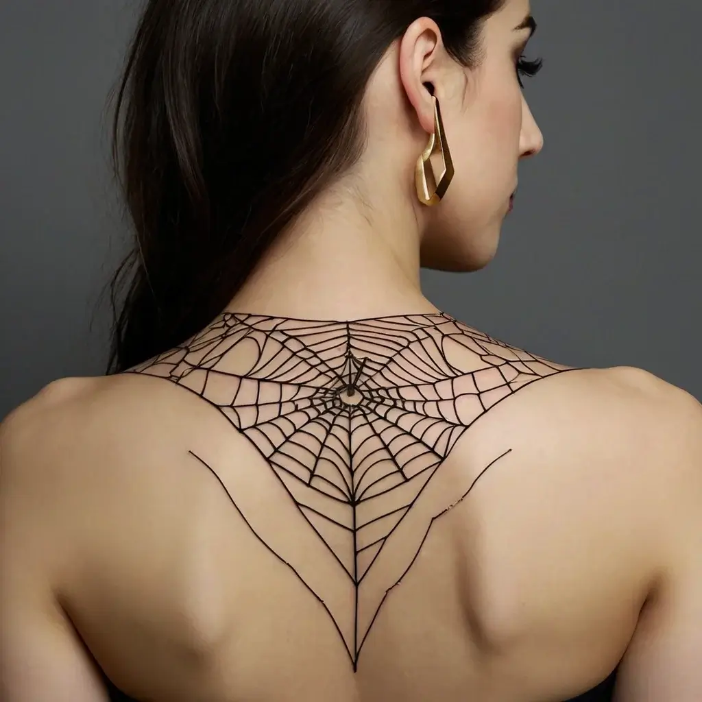 spider web tattoos (34)