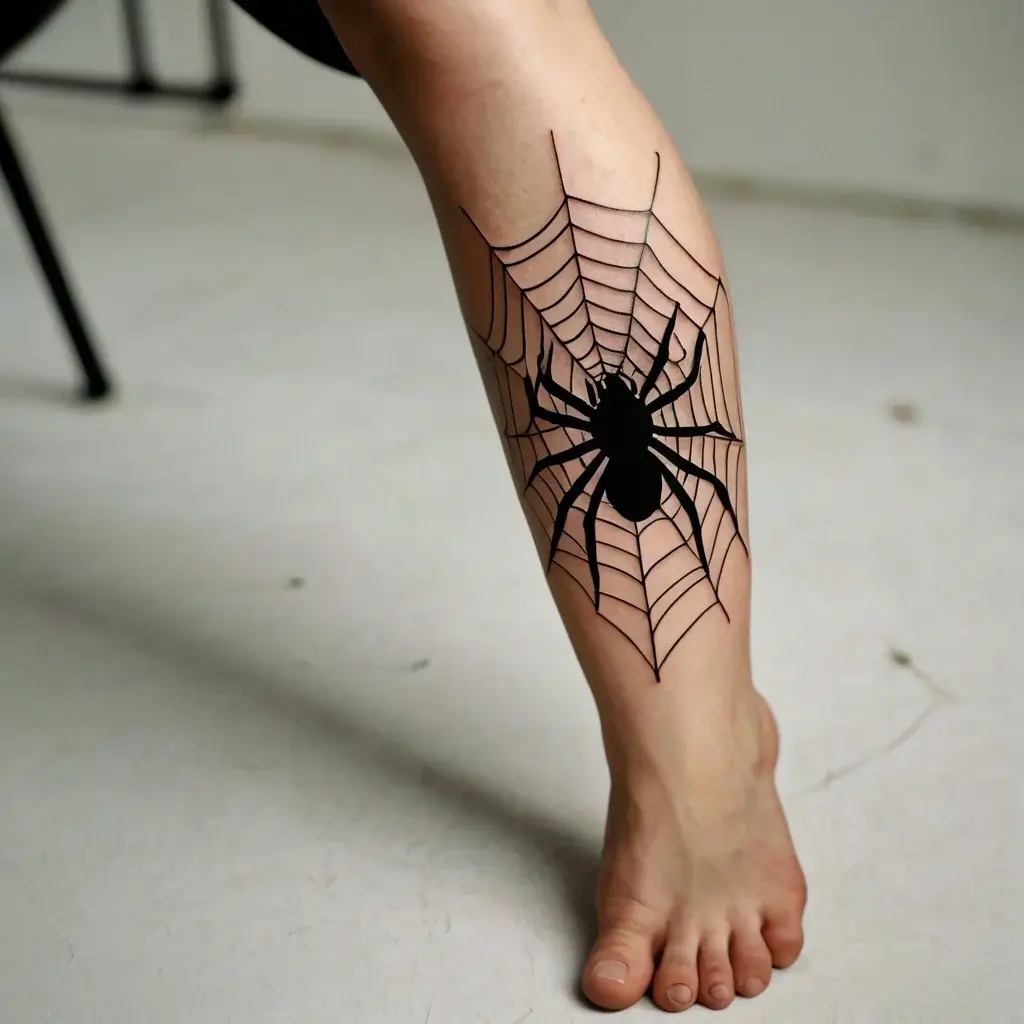 spider web tattoos (35)