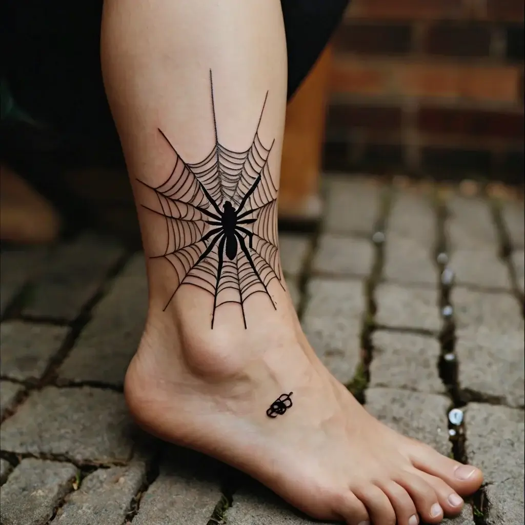 spider web tattoos (37)