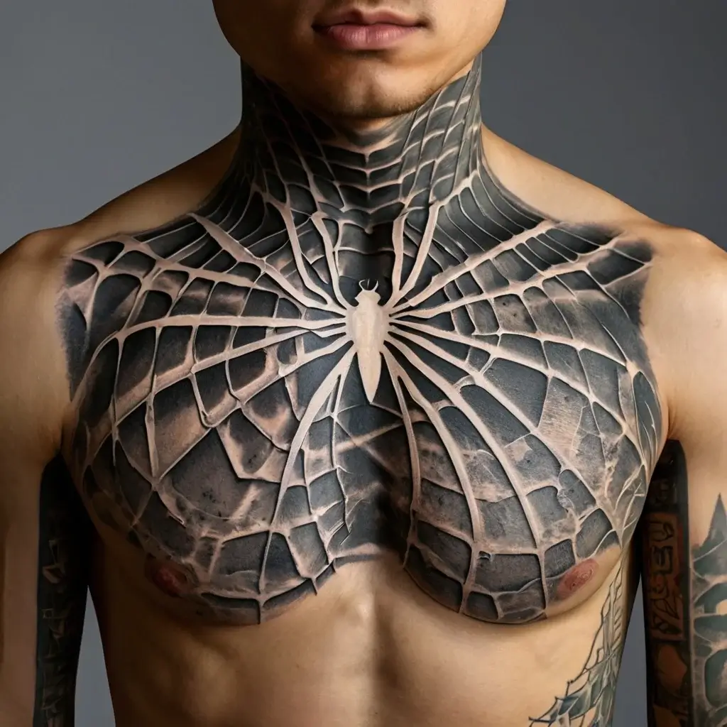 spider web tattoos (4)