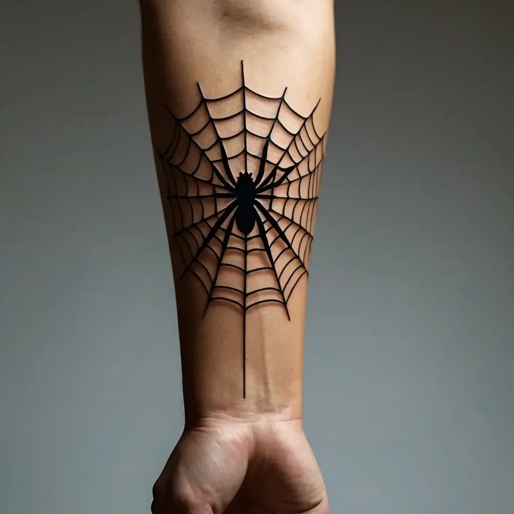 spider web tattoos (40)