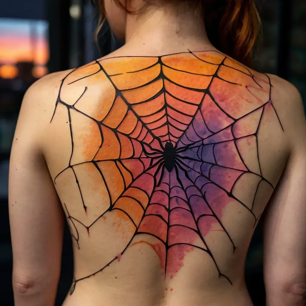 spider web tattoos (42)