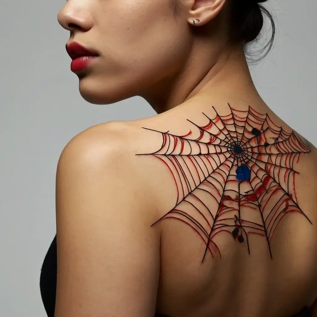 spider web tattoos (46)