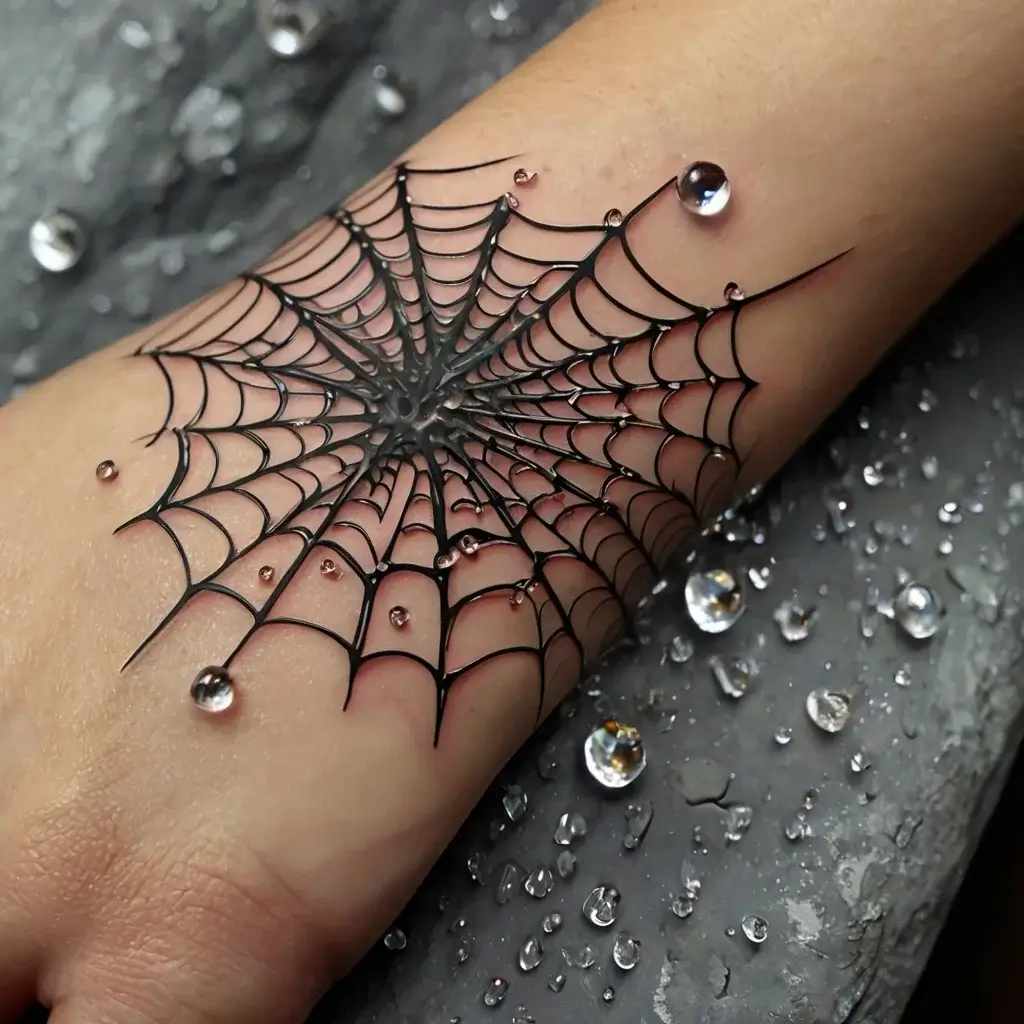 spider web tattoos (49)