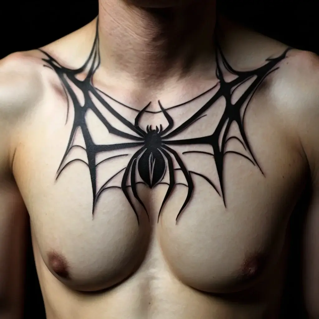 spider web tattoos (5)