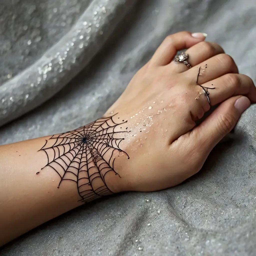 spider web tattoos (50)