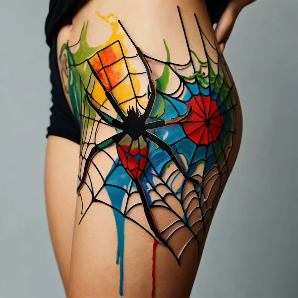 spider web tattoos (51)