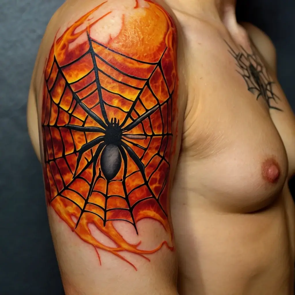 spider web tattoos (54)