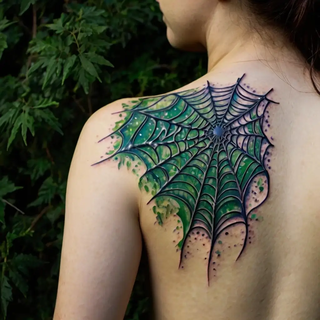 spider web tattoos (56)