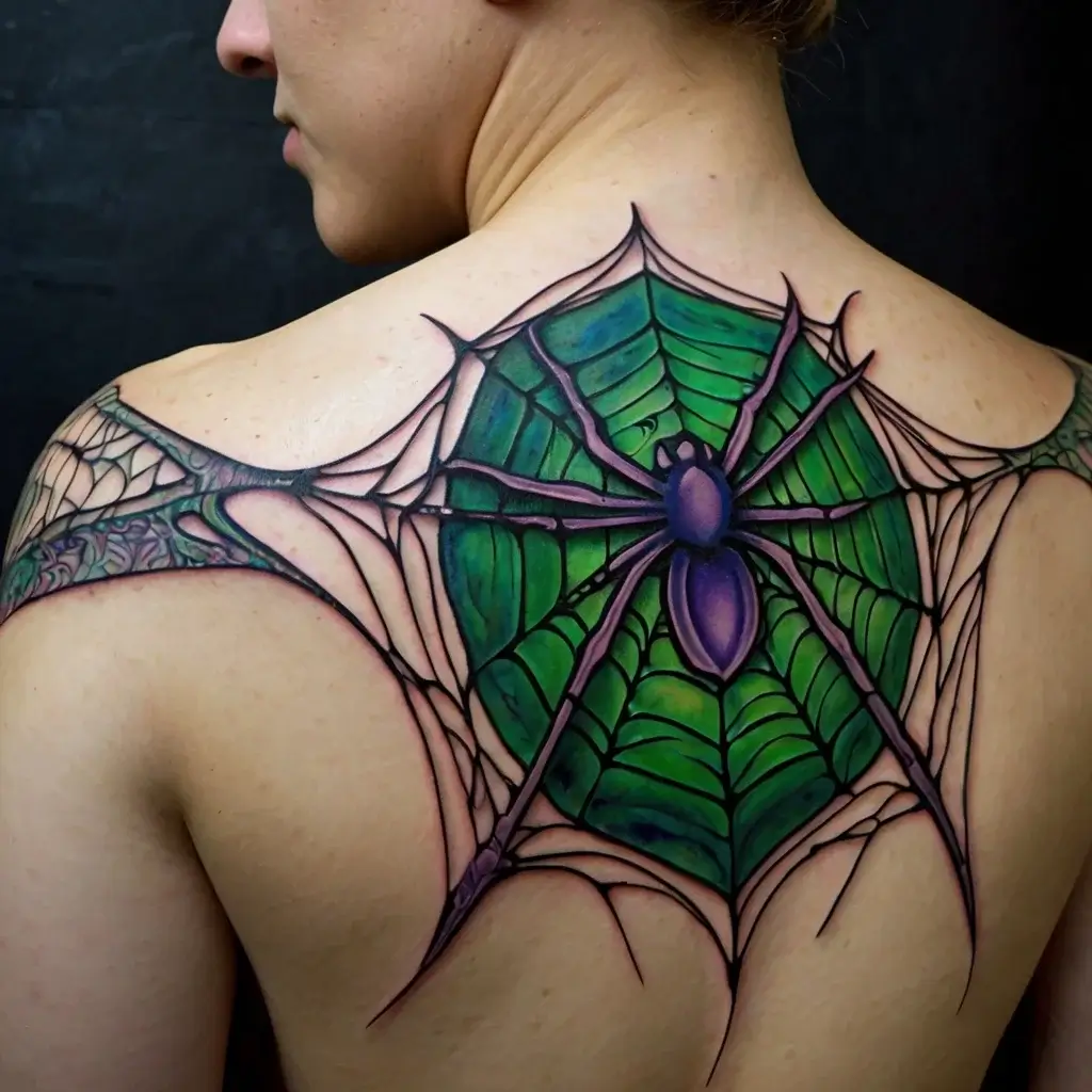 spider web tattoos (57)