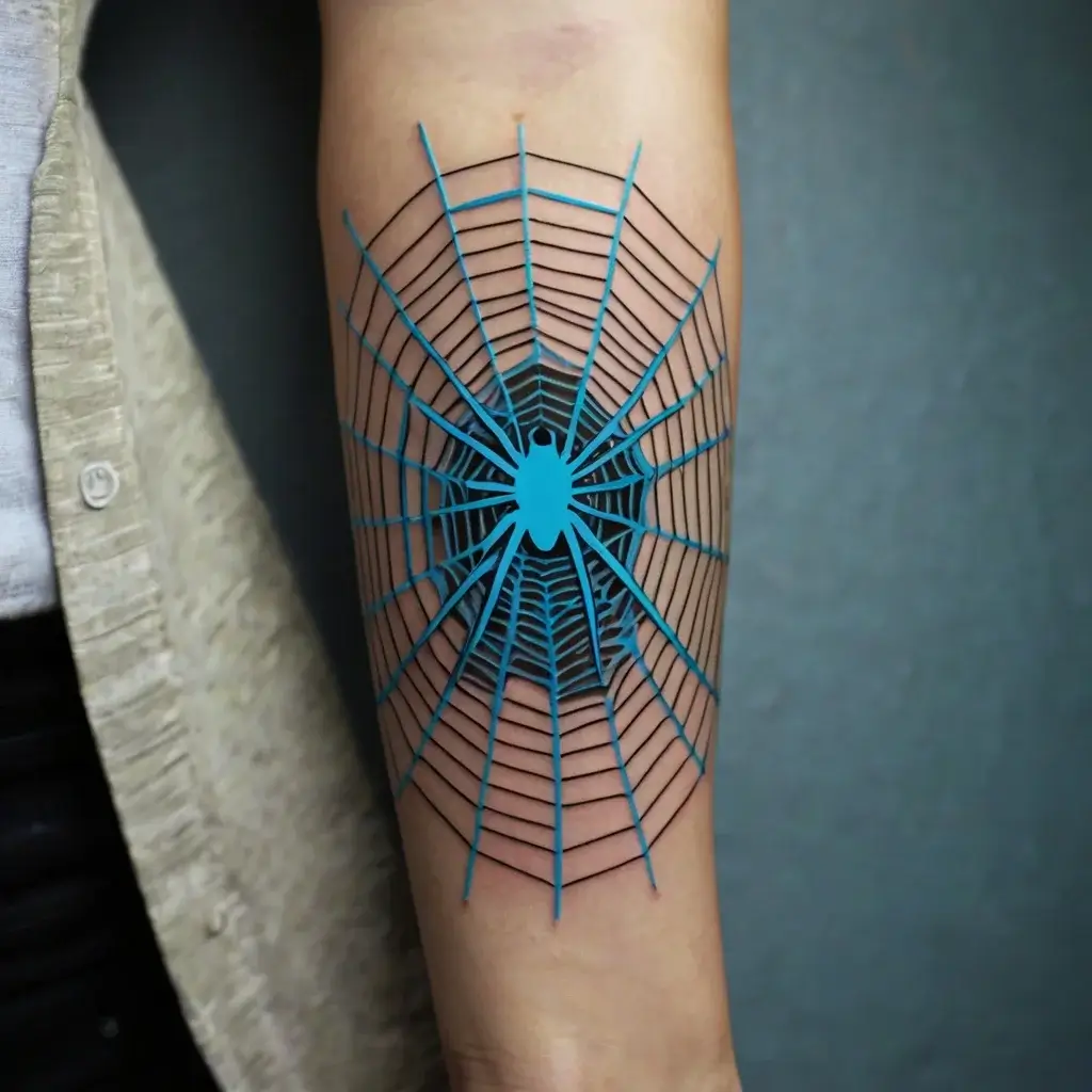 spider web tattoos (59)