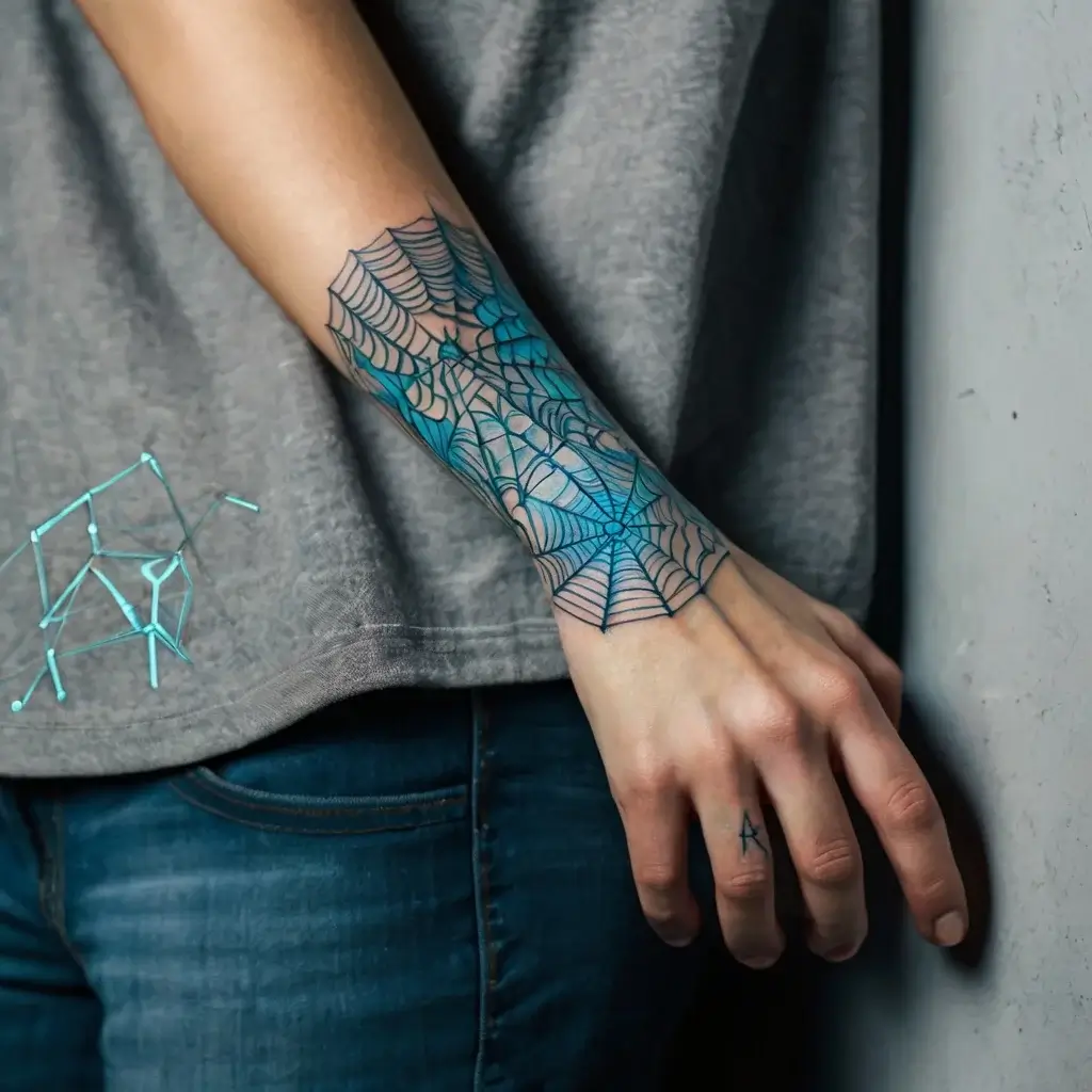 spider web tattoos (62)