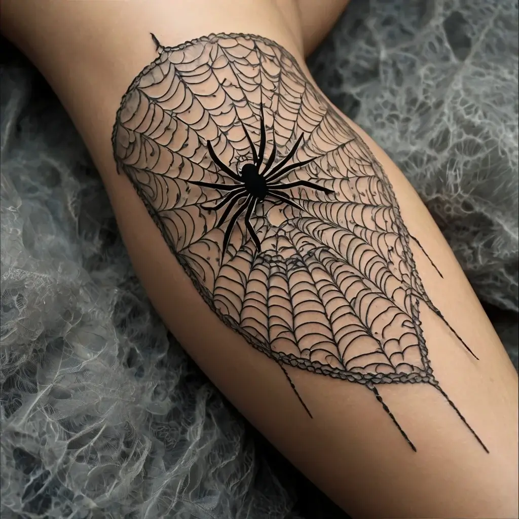 spider web tattoos (64)