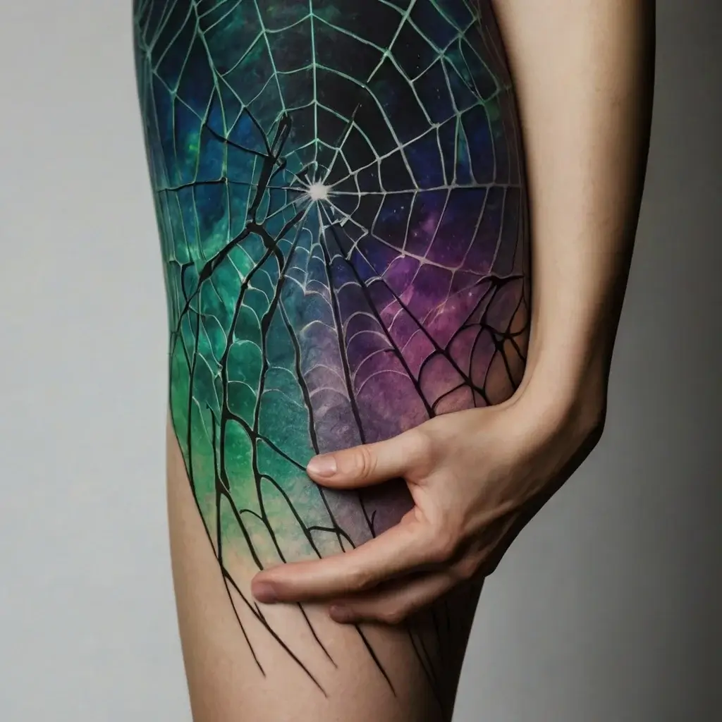 spider web tattoos (65)