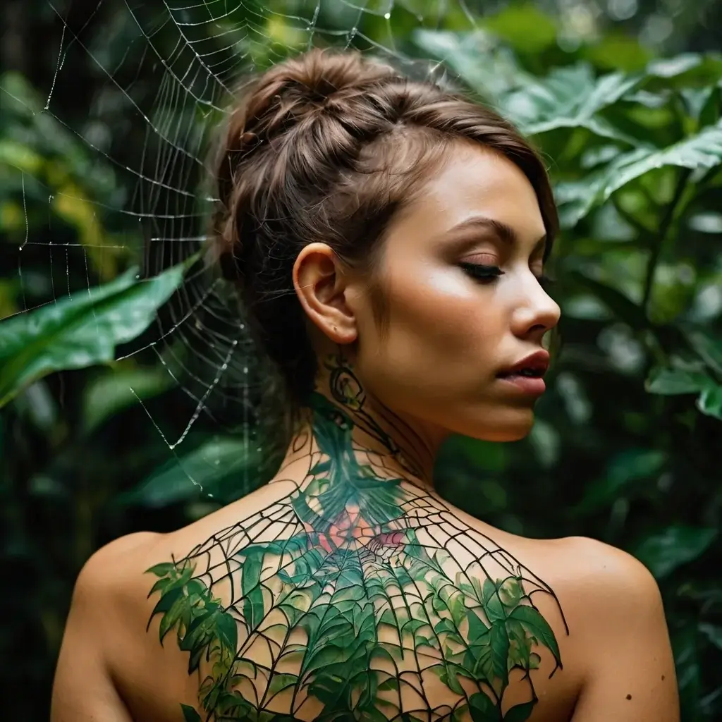 spider web tattoos (67)