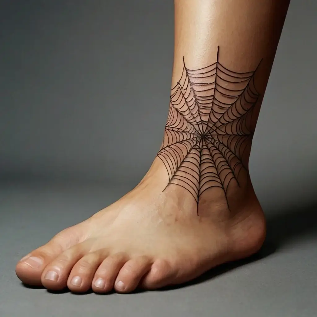 spider web tattoos (7)