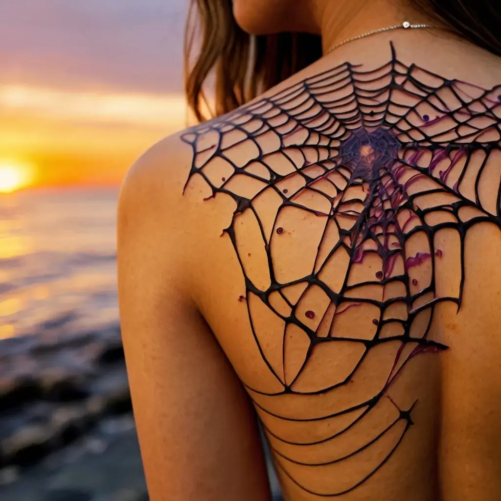 spider web tattoos (70)