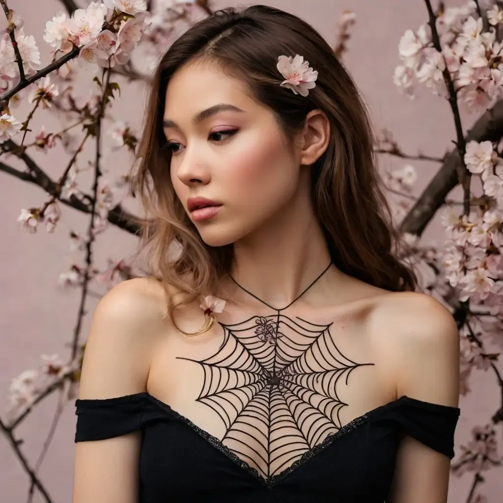 spider web tattoos (72)