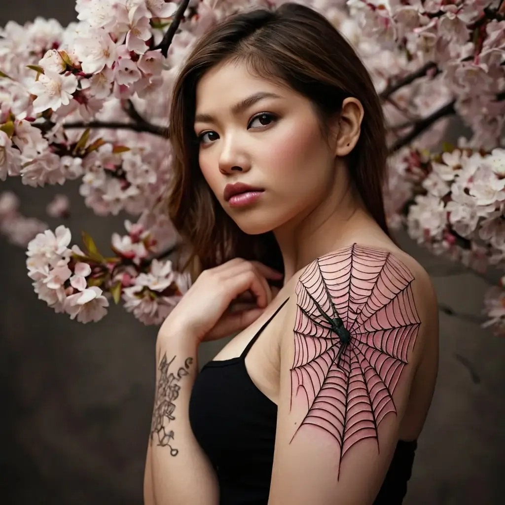 spider web tattoos (73)