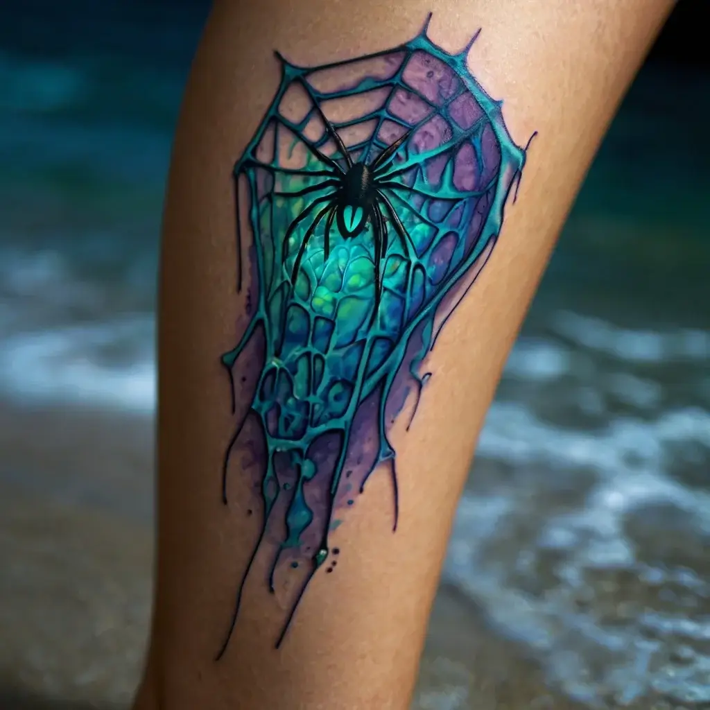 spider web tattoos (74)