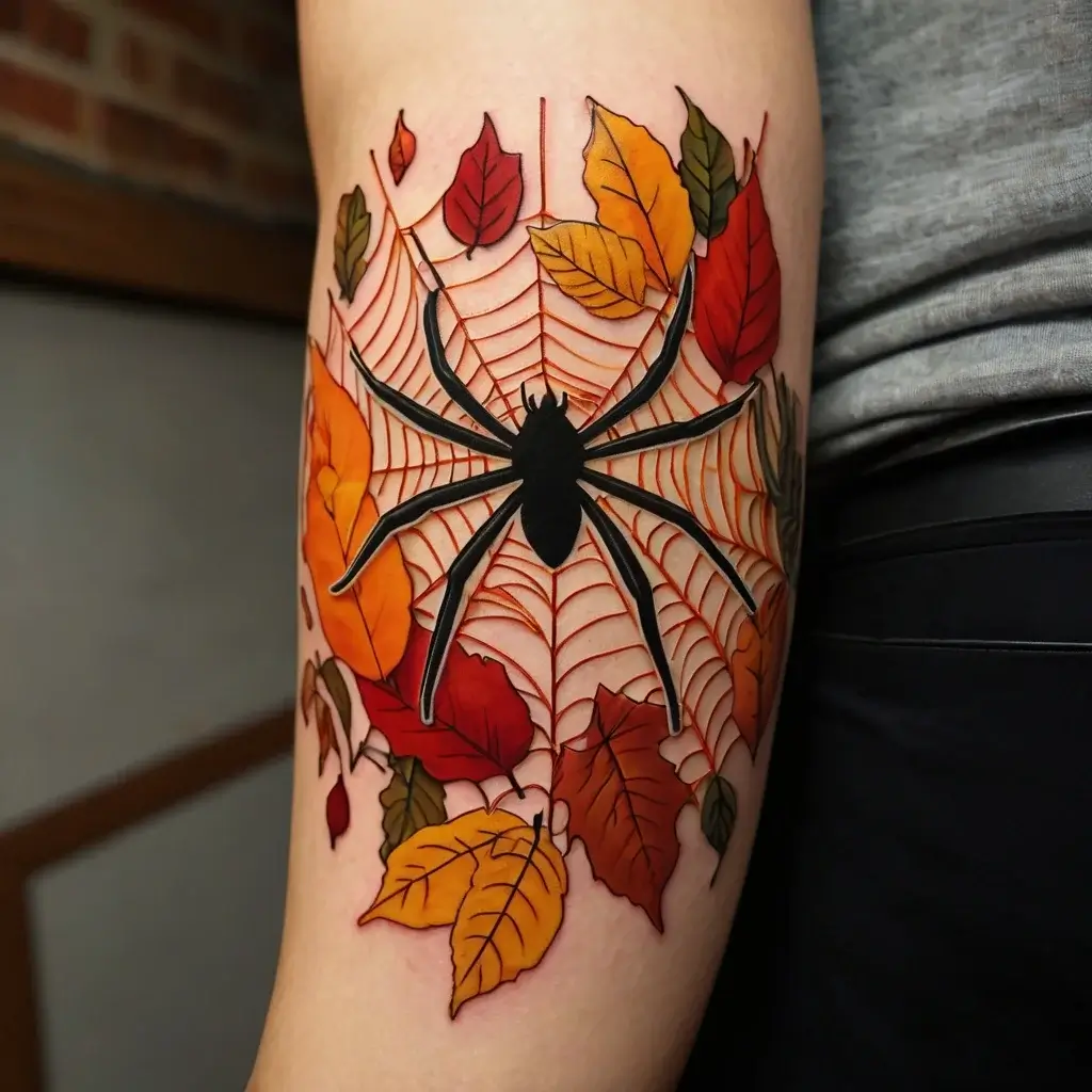 spider web tattoos (78)