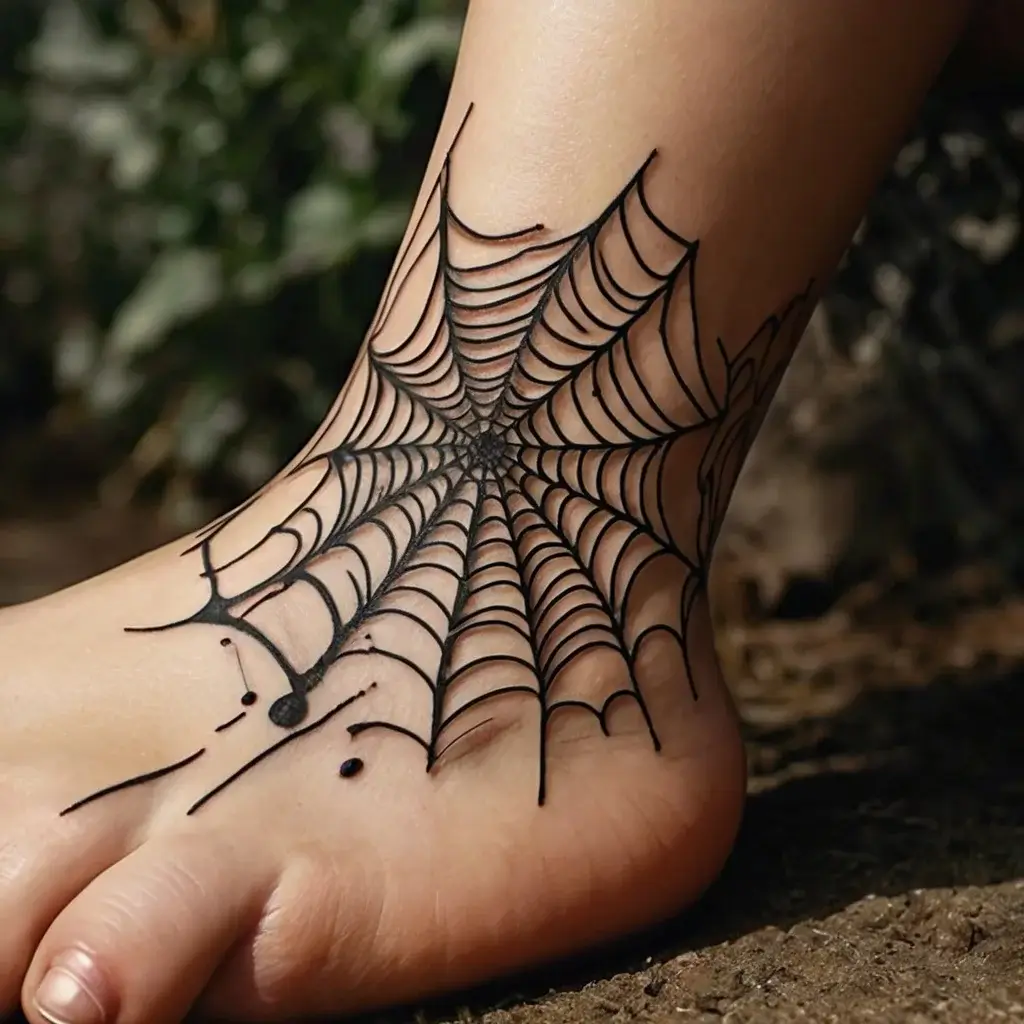 spider web tattoos (8)