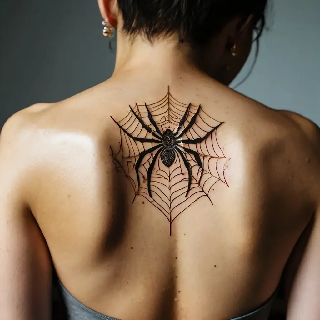 spider web tattoos (84)