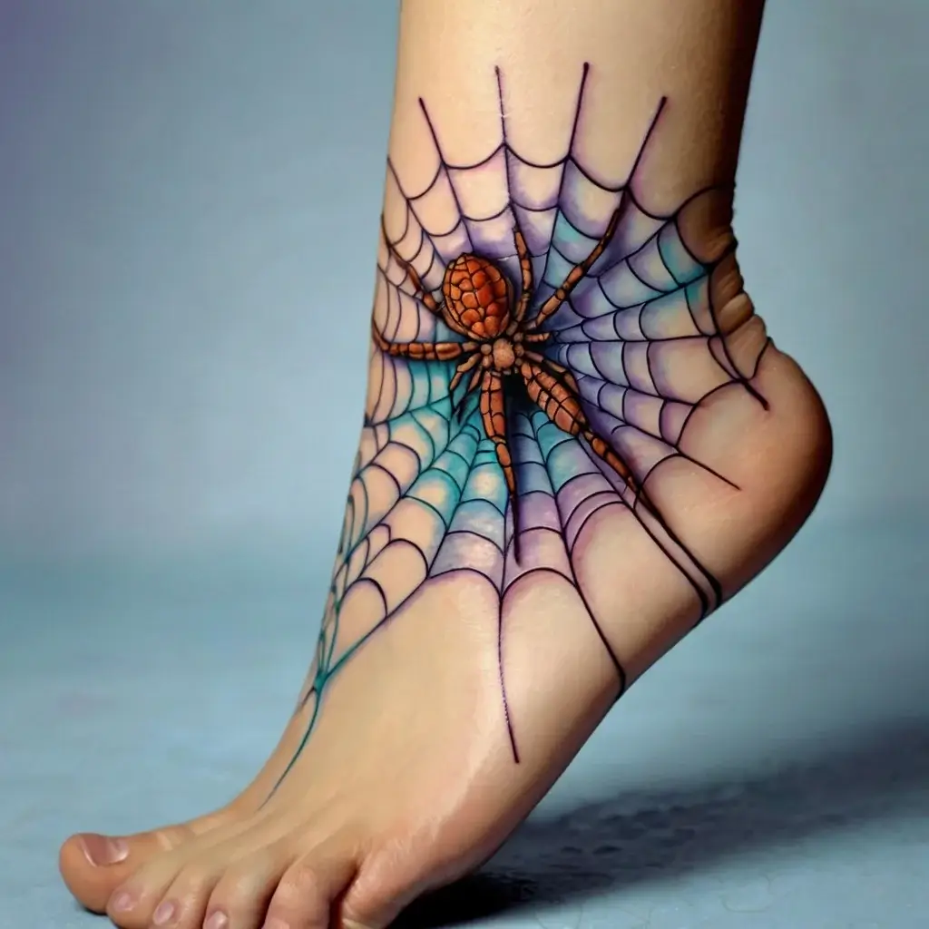 spider web tattoos (85)