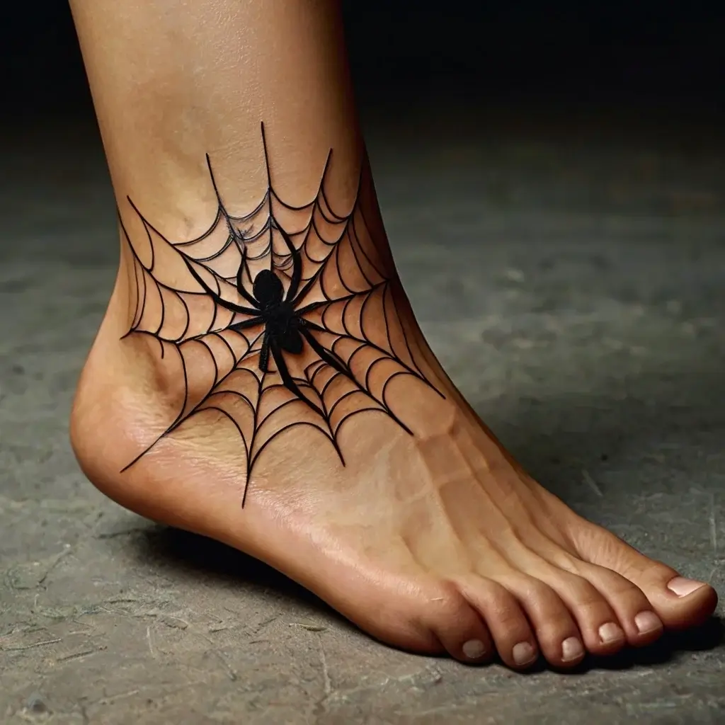 spider web tattoos (9)