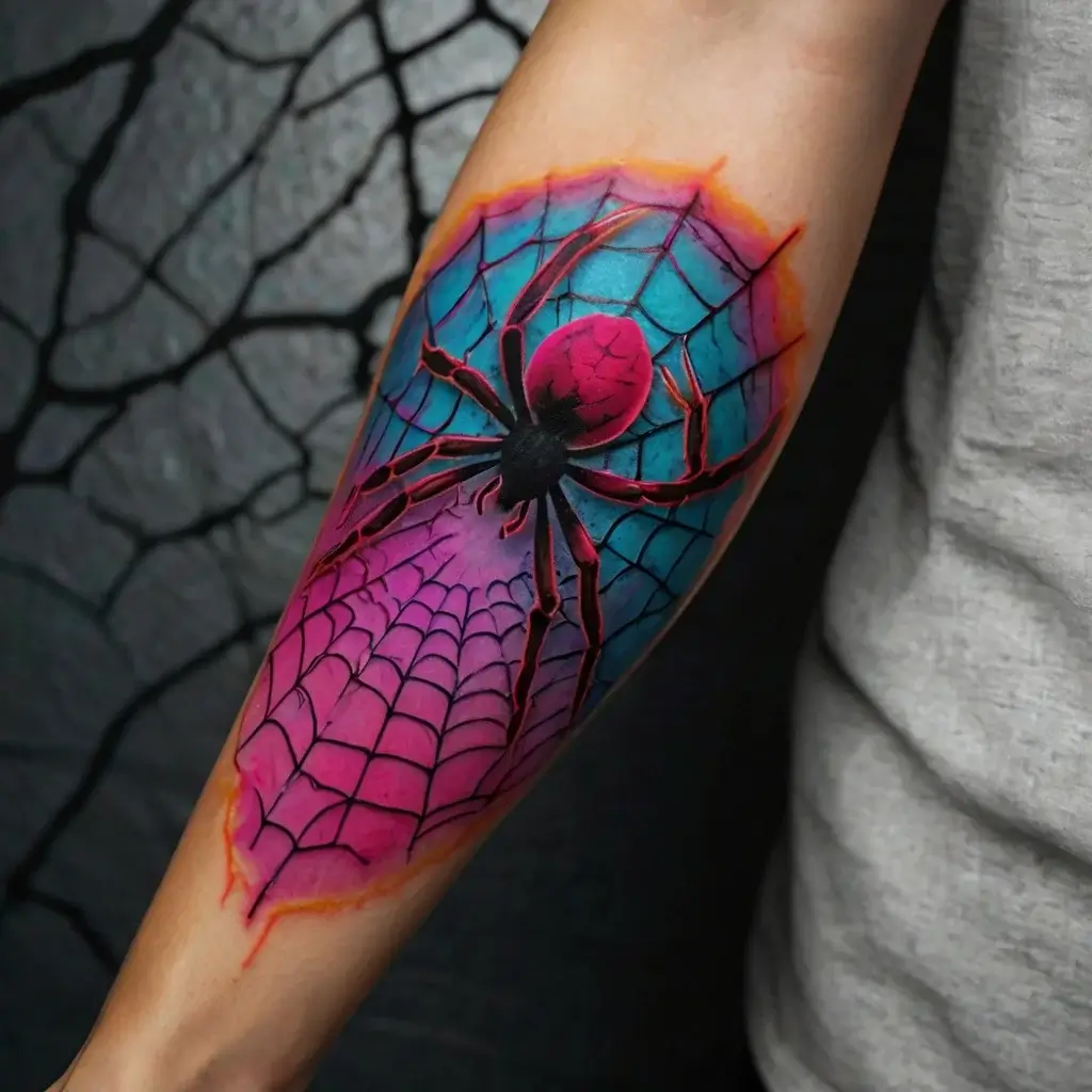 spider web tattoos (90)