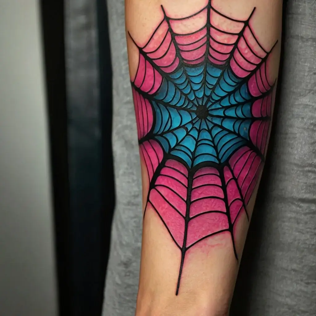 spider web tattoos (92)