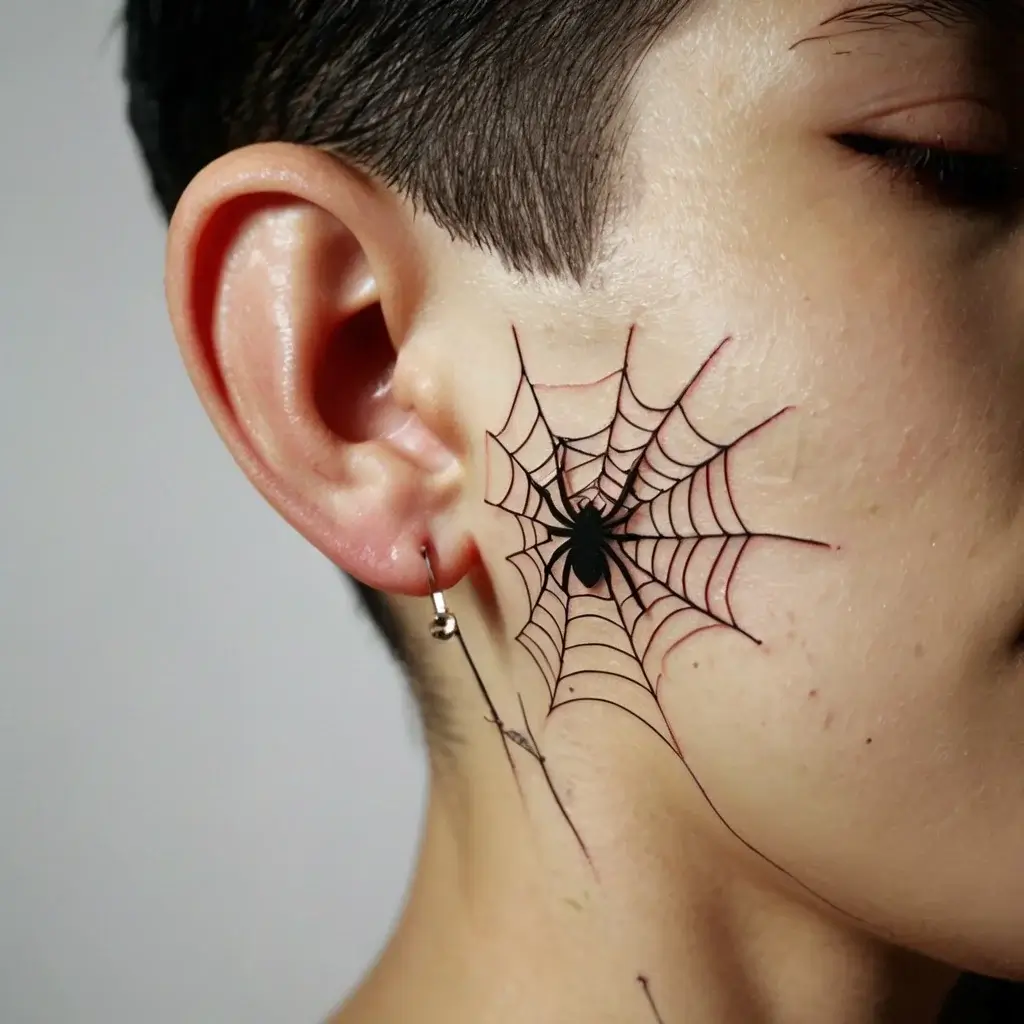 spider web tattoos (93)