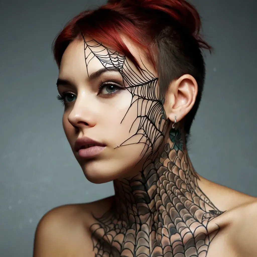 spider web tattoos (96)