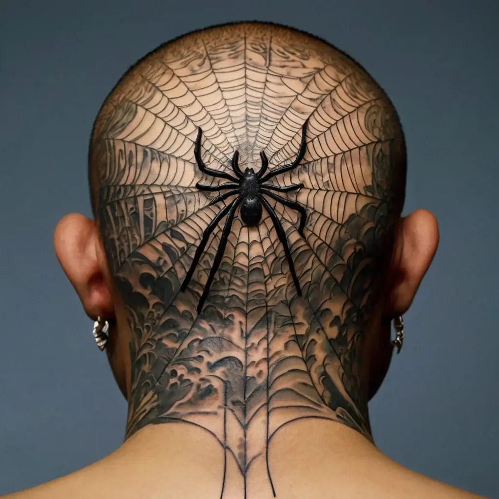 spider web tattoos (98)