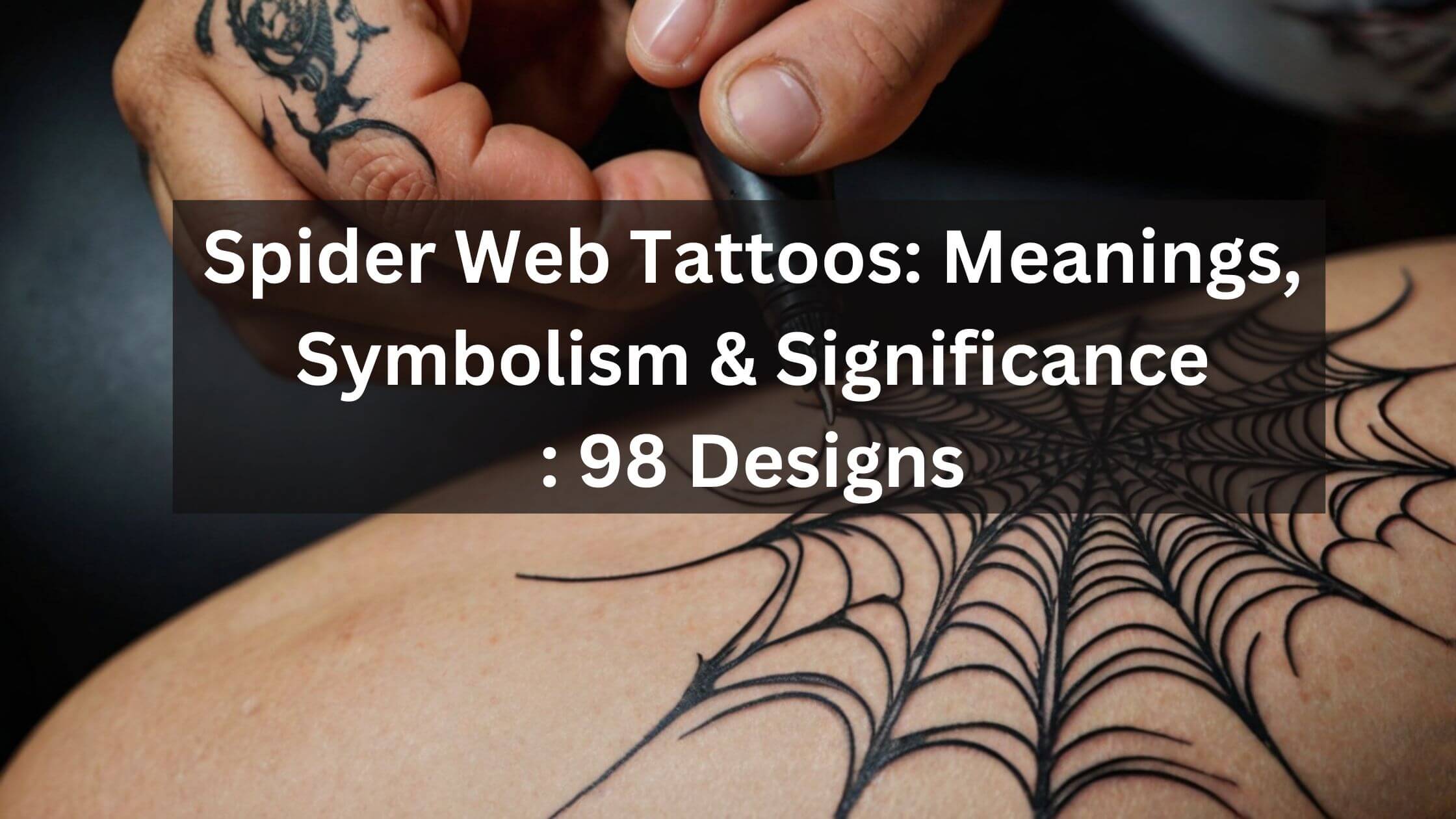 spider web tattoos