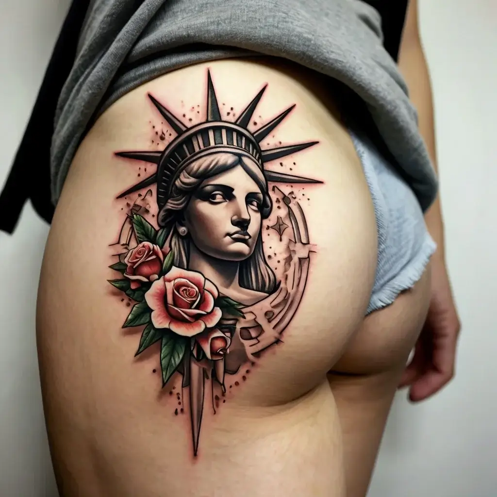 statue of liberty tattoos (1)