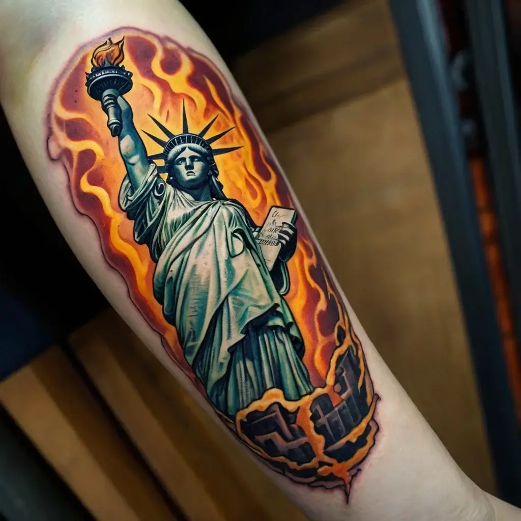 statue of liberty tattoos (10)