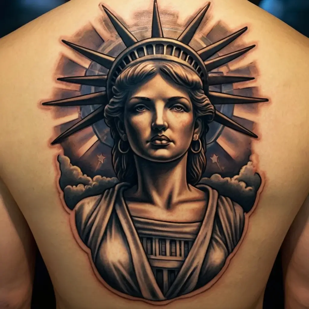 statue of liberty tattoos (15)