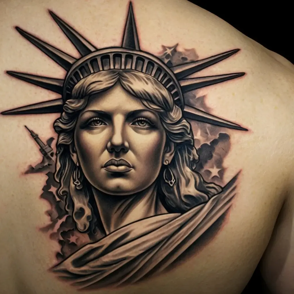 statue of liberty tattoos (18)