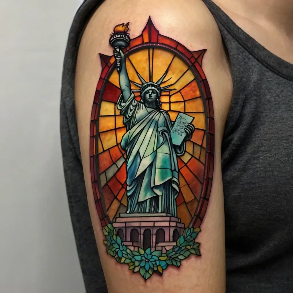 statue of liberty tattoos (24)