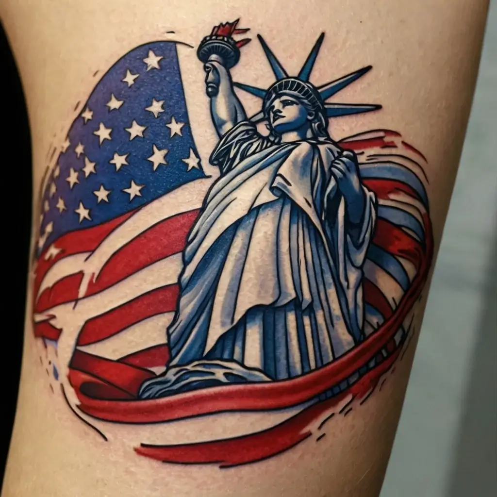 statue of liberty tattoos (27)