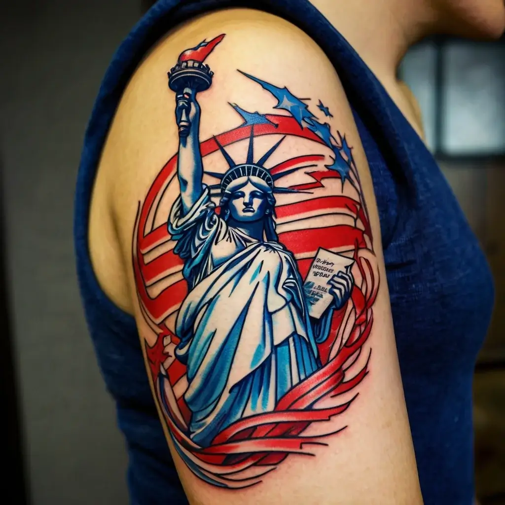 statue of liberty tattoos (28)